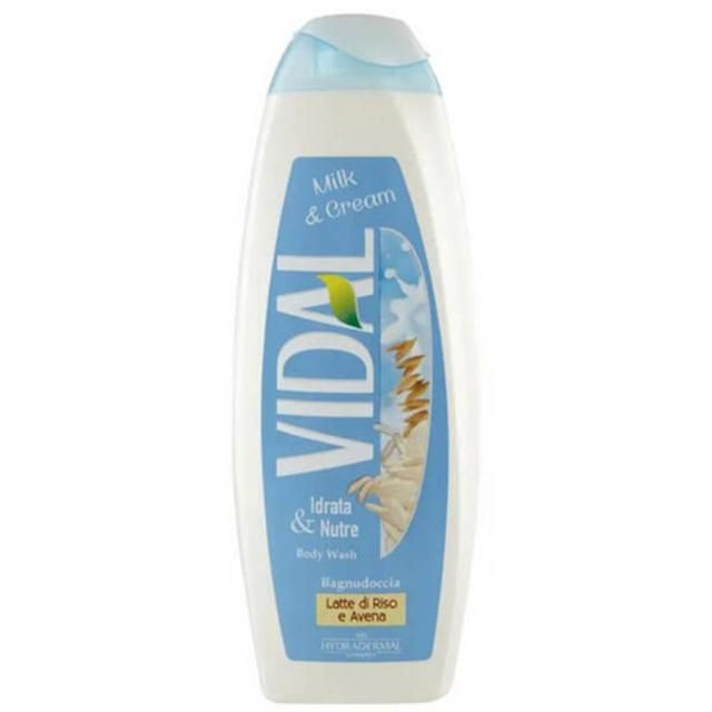 Vidal Bagnoschiuma Milk &amp; Cream 500 Ml