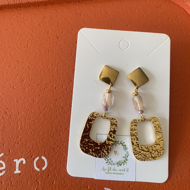 Boucle d’oreilles Rose