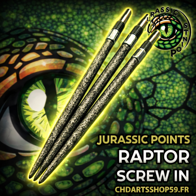 6.Jurassic Points Raptor Screw in (Swiss Point)