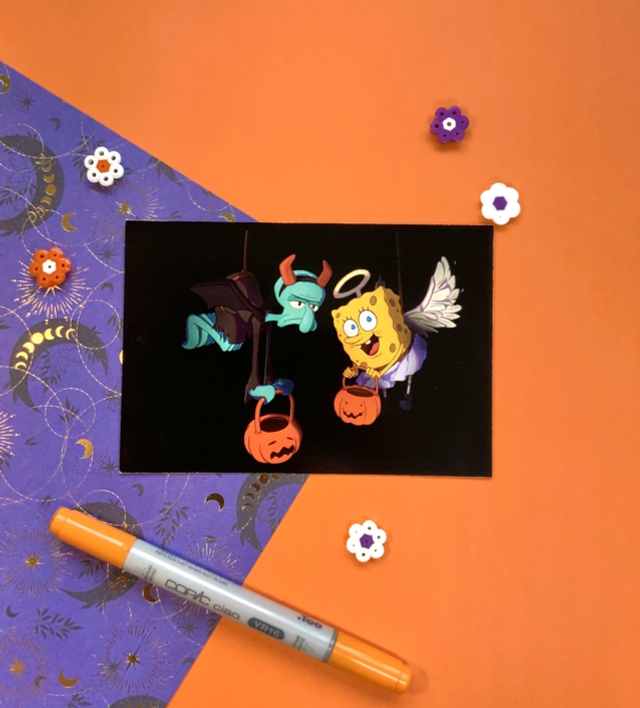 Spongebob and Squidward - Print A6