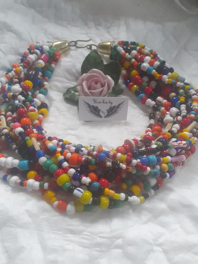 Kunterbunte Perlenkette Big Big Big