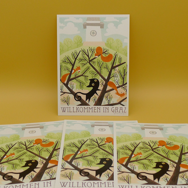 Postcard - Spring in Graz - A6  