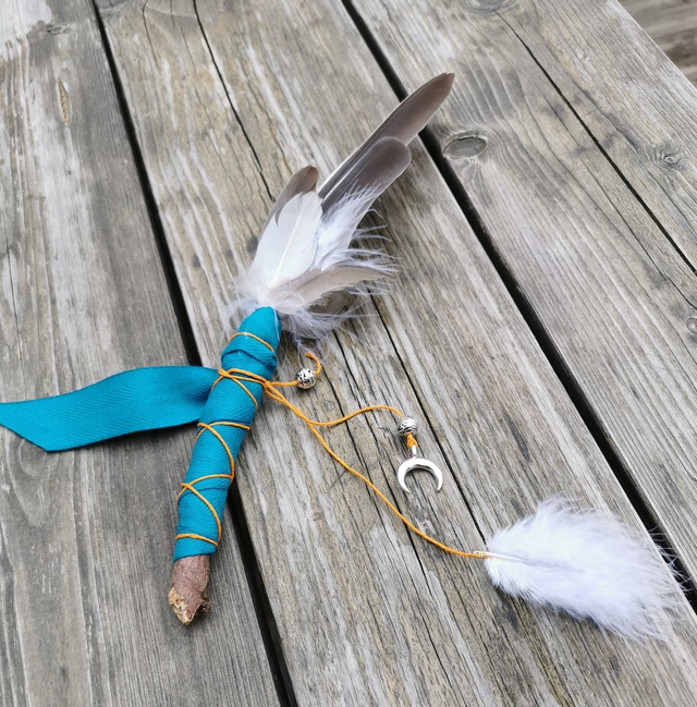 Plume de Fumigation Turquoise