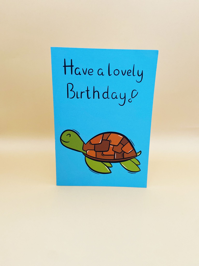 Turtle greeting card