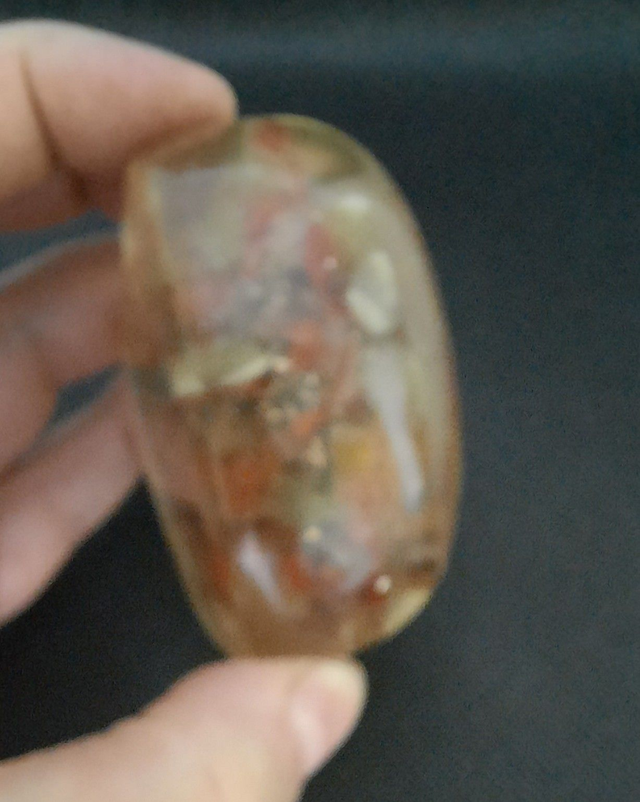 Coeur décoration Agate Jaune / Agate rouge / Jaspe rouge