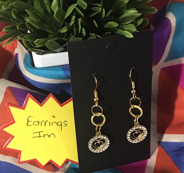 Gold Colour Dangling Earrings- GCD79