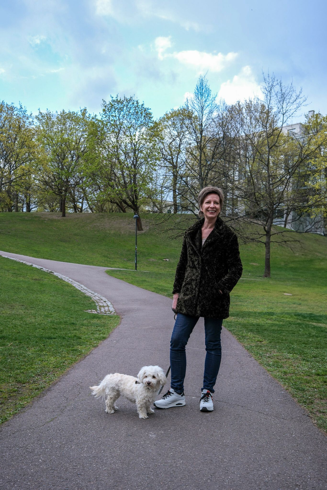 Rosemunde Copenhagen vihreä lantiomittainen tekoturkistakki - koko 36/38