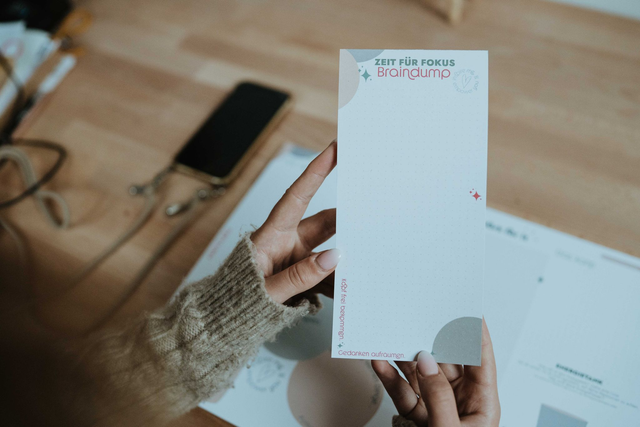 Notizblock DIN lang - Braindump 