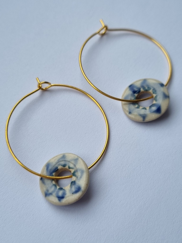 Blue Flower Earring