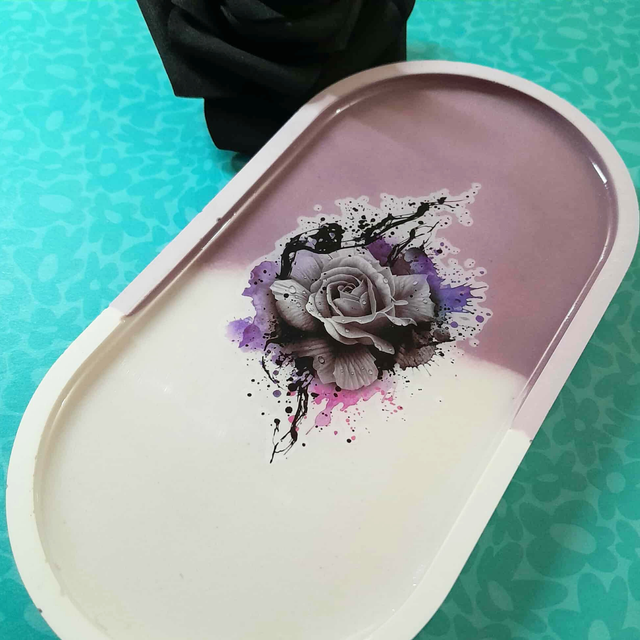 PALOMA - Vide-poche - Mauve &amp; blanc