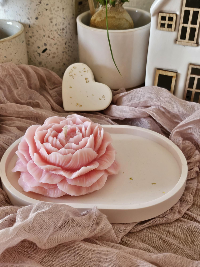 Ensemble tablette jesmonite + bougie