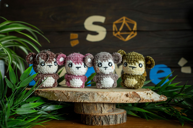 Monkey Keychain 