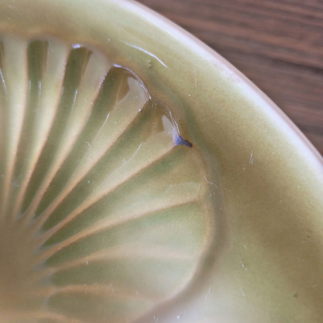 X Assiettes à huîtres avec plat vintage Moulin des Loups Orchies (12 assiettes et un plat)