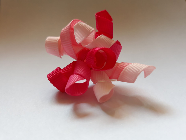 Noeud pour chien serpentin-camaieu de rose