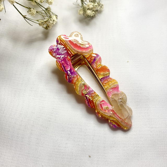 Coloris tulipes - Barrette fleur