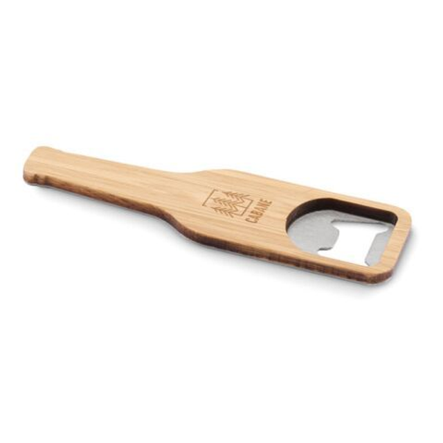 Bamboo bottle opener