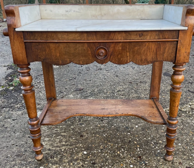 coiffeuse marbre blanc