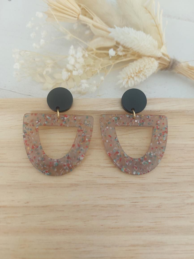 Boucles d'oreilles Elyna (gris/multi)