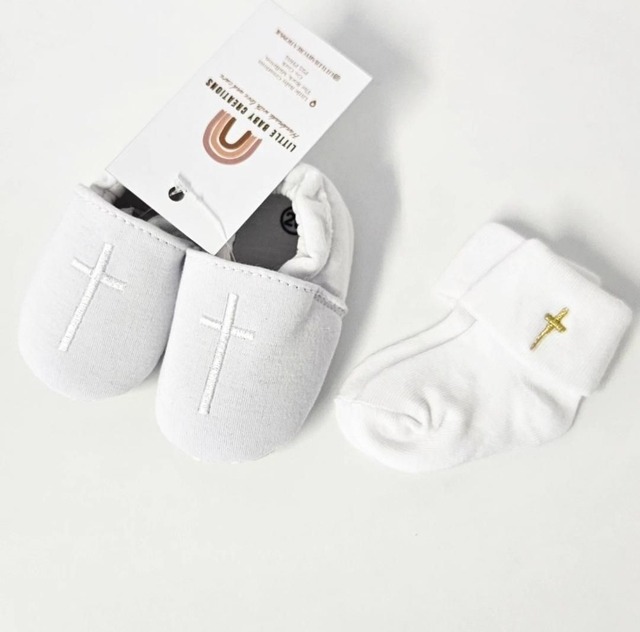 Christening soft shoes &amp; socks