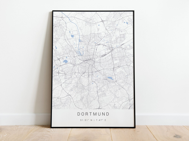 Dortmund Stadtkarte | Druck | Poster