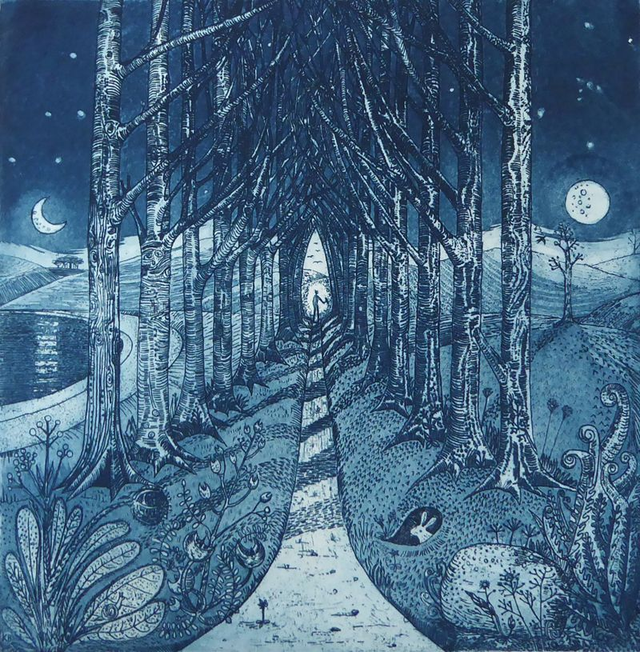 The Blue Neoromantic - 3 Cards