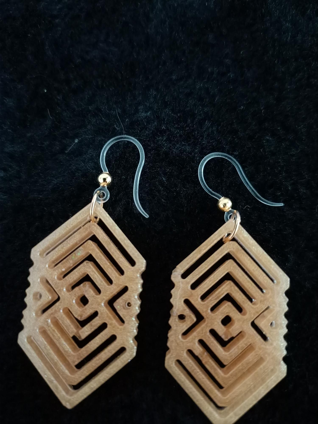 Boucles d'oreilles résine 