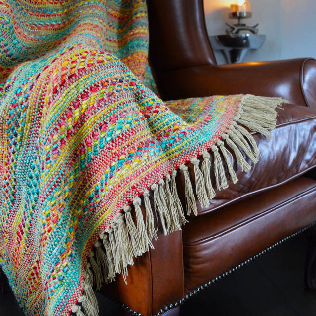 Banjara Patterned Throw - Colourful Traveller Blanket