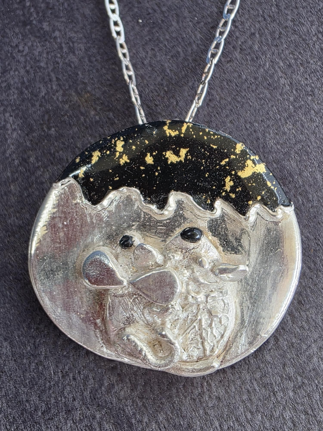 Maki-e necklace "Friends"  -  (MKN5)