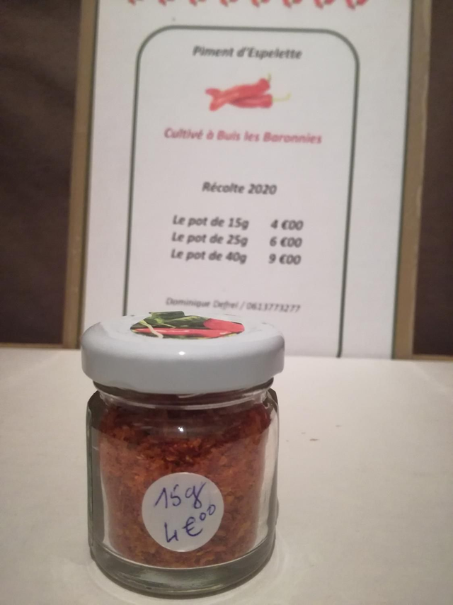 Piment "d'Espelette" le pot de 15 g