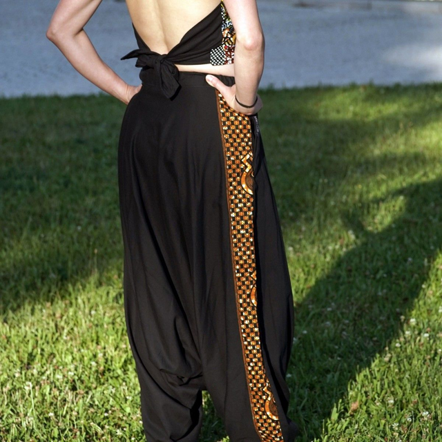 Sarouel NIOFAR | Coton bio &amp; wax | Imprimé SUUF