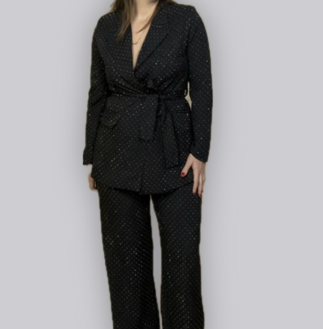 TRAJE BRILLO NEGRO 