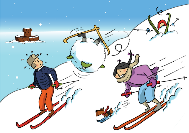 La Rocco Tower Skiing (Pack of 4)