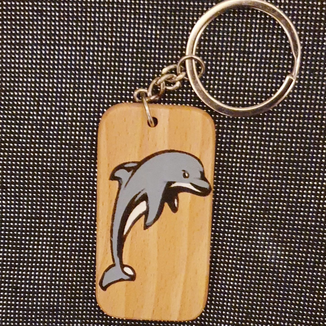 Porte-clef animal, dauphin 