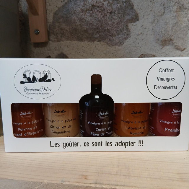 Coffret de 5 vinaigres de 5 cl Haute Loire 
