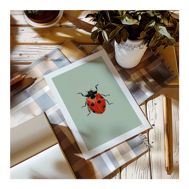 &#039;Ladybird&#039; art print