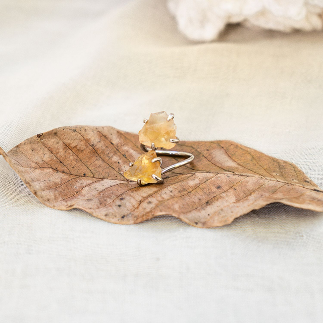 Citrin gyűrű Silver