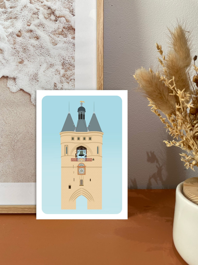 Porte-bonheur - Bordeaux Grosse cloche Carte