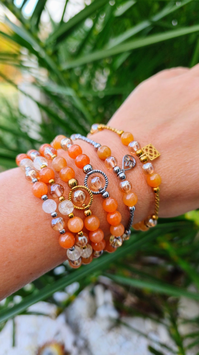 A Bracelet "Élan" Aventurine orange
