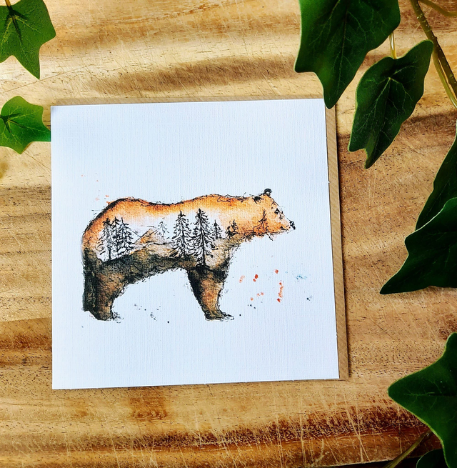 Canadian Bear Greeting Card