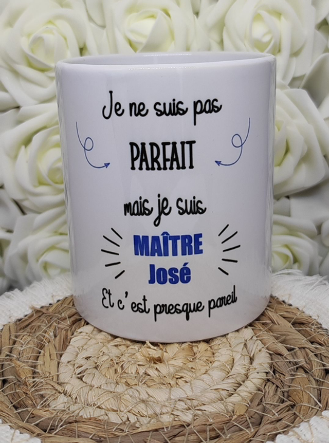 Pot à crayons « maître (sse)  + prénom » 