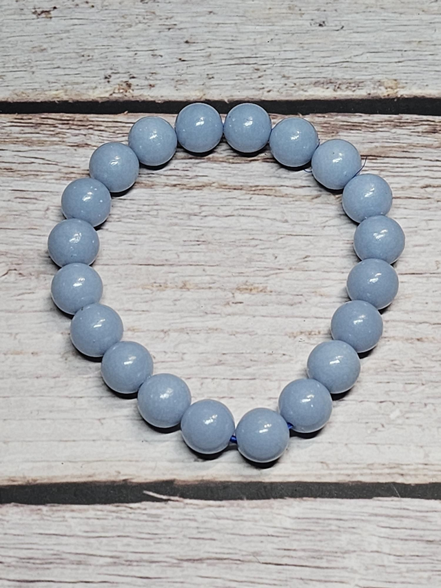 Bracelet en Angélite – 10 mm