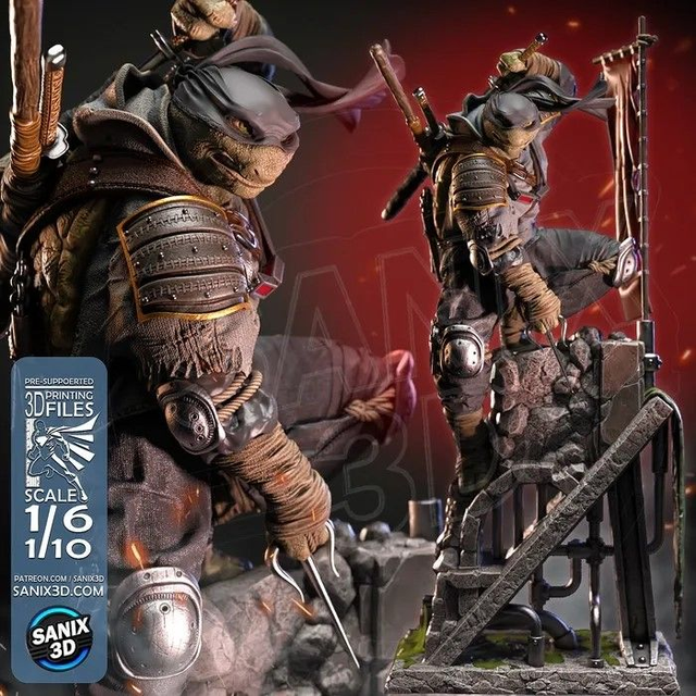 STATUE RONIN TORTUE NINJA série comics