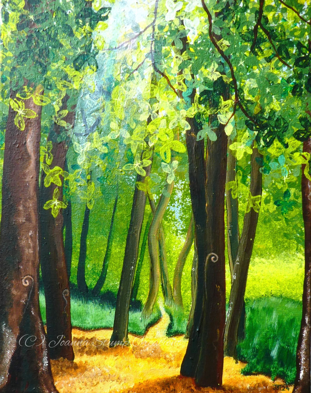 Open Edition Fine Art Print from my "Woodland" collection, "The Gathering"