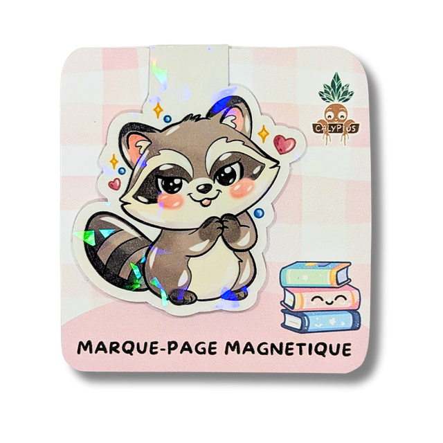 Marque-page magnétique Raton-laveur
