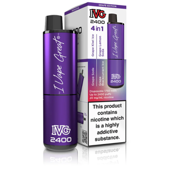 IVG 2400 4 IN 1 MULTI FLAVOUR GRAPE EDITION