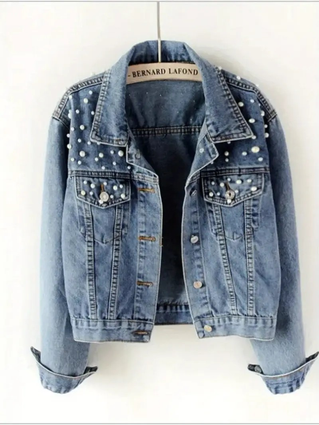 Women's Lightweight Short Denim Jacket