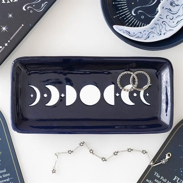 Blue Moon Phase Trinket Dish