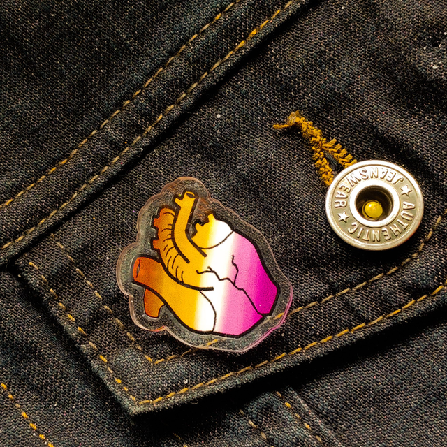 Lesbian - Real Heart - Pin- [PIN-LBN-RH]