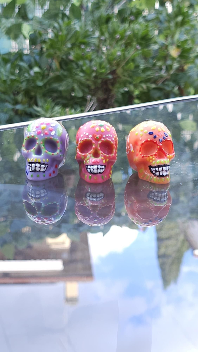 Set Regalo Calaveritas di Cera – Edizione Limitata Día de Muertos (3 pezzi)