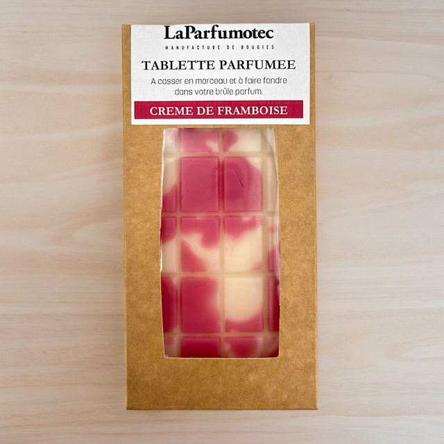 Tablette parfumée crème de framboise